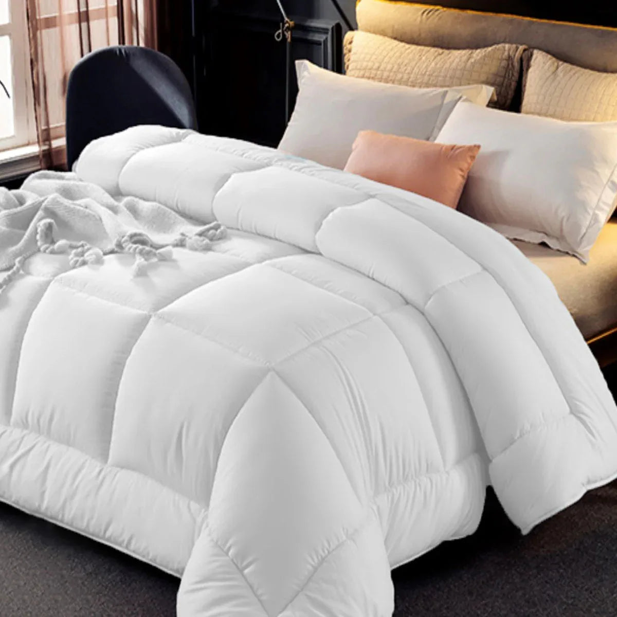 Ramesses 800GSM All Season Antibectiral Microfibre Quilt King - Mekamart Australia