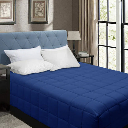 Shangri La Bamboo Blend Microfiber Box End Quilt Classic Blue Single - Mekamart Australia