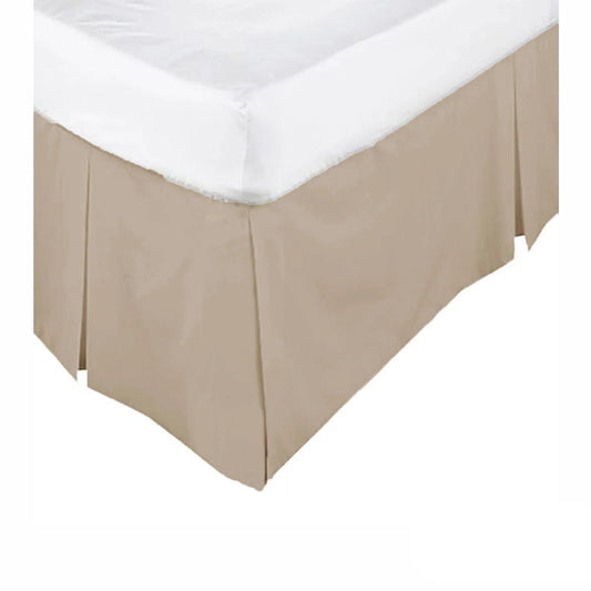KINGDOM Box Pleated Valance Linen - KING SINGLE - Mekamart Australia