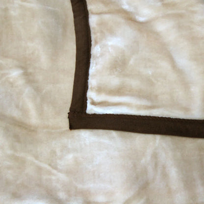 800GSM Luxury Reversible Animal Pattern Mink Blanket Queen 200 x 240 cm Lion Tiger Brown - Mekamart Australia