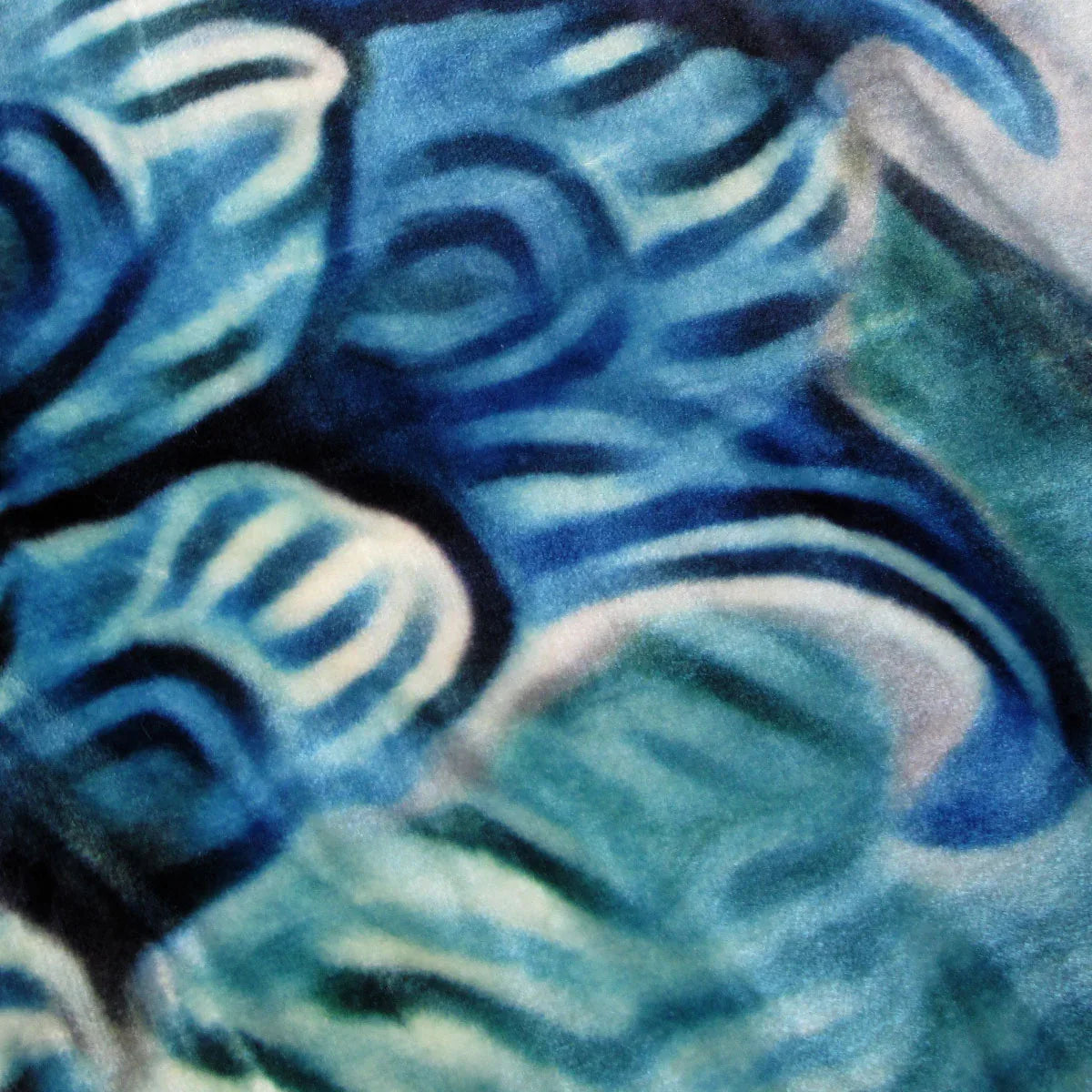 800GSM Luxury Reversible Animal Pattern Mink Blanket Queen 200 x 240 cm Pretty Peacock Blue - Mekamart Australia