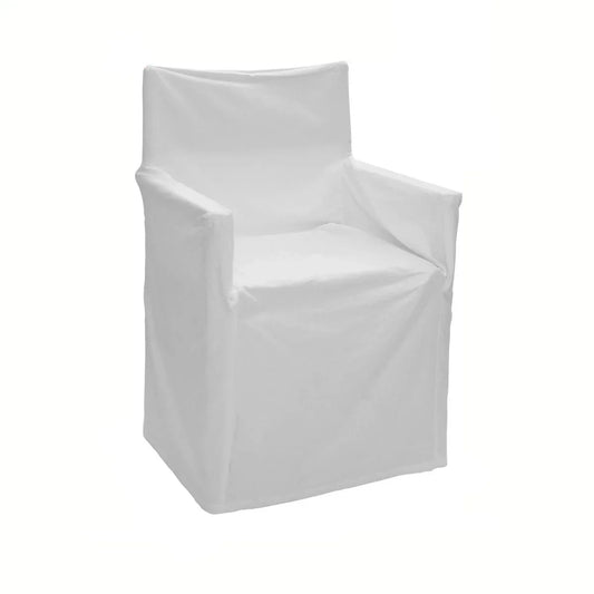 Rans Alfresco 100% Cotton Director Chair Cover - Plain White - Mekamart Australia
