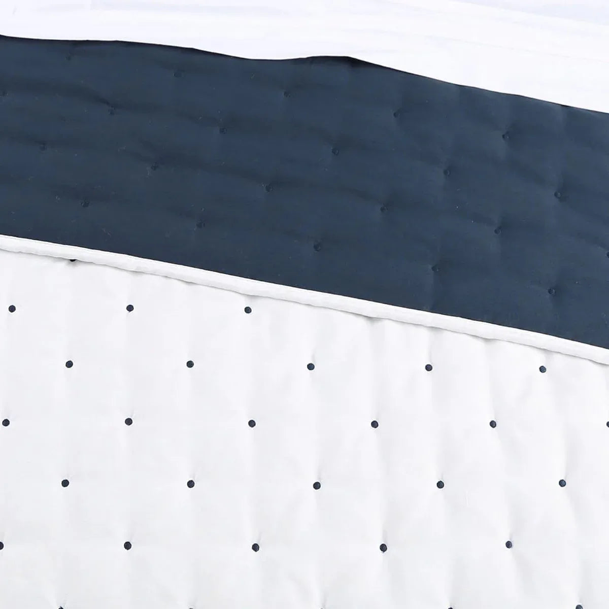 Jenny Mclean Swiss Dots Blue 3 Piece Coverlet Set Queen - Mekamart Australia