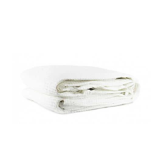 Jason Cotton Waffle Blanket White - Single - Mekamart Australia