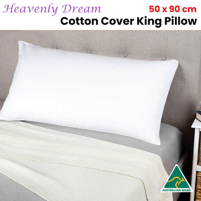 Heavenly Dream Cotton Cover King Pillow 90 x 50cm by Jason - Mekamart Australia