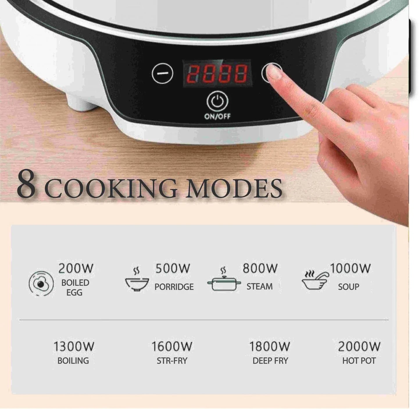 Kylin Portable Electric Induction Cooker AU-K4092 - Mekamart Australia