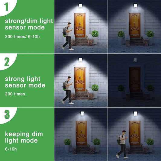Clip-On Solar LED Light Outdoor Motion Sensor 45 LEDs IP65 Waterproof Security Wall Light - Mekamart Australia