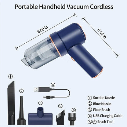 Portable Vacuum Cleaner Car Air Duster Handheld Cordless Home Car Dust Blower - Mekamart Australia