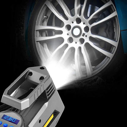 Portable Digital Car Air Compressor Tire Inflator With Emergency Flashlight - Mekamart Australia