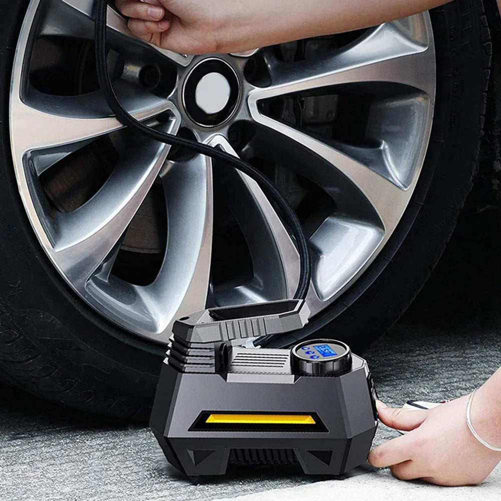 Portable Digital Car Air Compressor Tire Inflator With Emergency Flashlight - Mekamart Australia