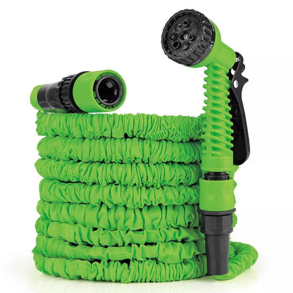 25FT Water Garden Hose Flexible Expandable Pipe Car Wash W/ Spray Nozzle Gun - Mekamart Australia