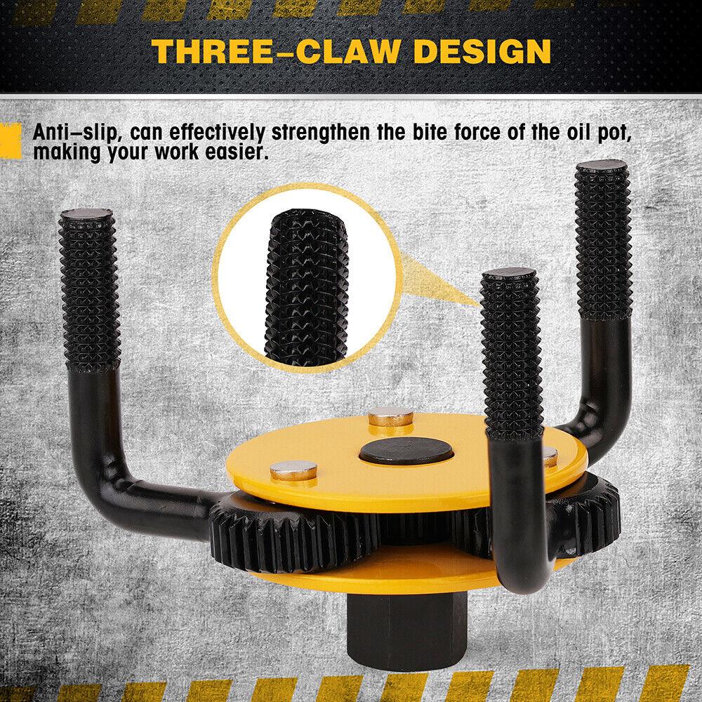 ELEAD 2Pcs Oil Filter Wrench Set Adjustable Oil Filter Change Set Engine Filters - Mekamart Australia
