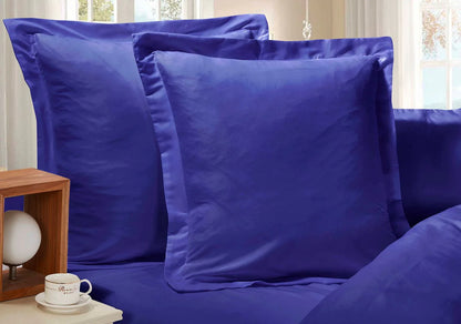 1000TC Premium Ultra Soft European Pillowcases 2-Pack Royal Blue - Mekamart Australia