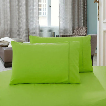 1000TC Premium Ultra Soft King size Pillowcases 2-Pack - Green - Mekamart Australia