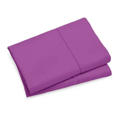 1000TC Premium Ultra Soft Standrad size Pillowcases 2-Pack - Purple - Mekamart Australia
