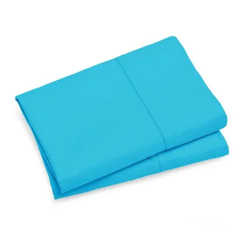 1000TC Premium Ultra Soft Standrad size Pillowcases 2-Pack - Light Blue - Mekamart Australia