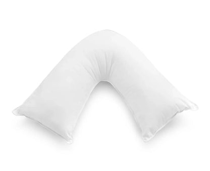 1000TC Premium Ultra Soft V SHAPE Pillowcase - White - Mekamart Australia