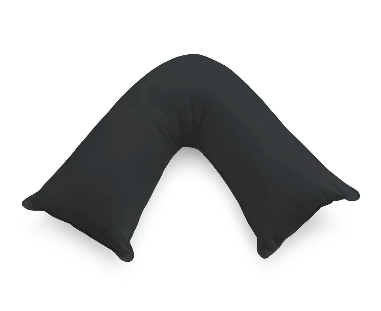 1000TC Premium Ultra Soft V SHAPE Pillowcase - Black - Mekamart Australia