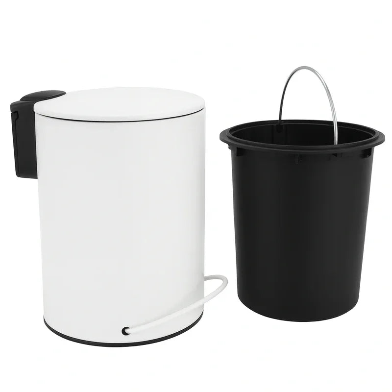 3L Soft Close Pedal Bin White - Mekamart Australia