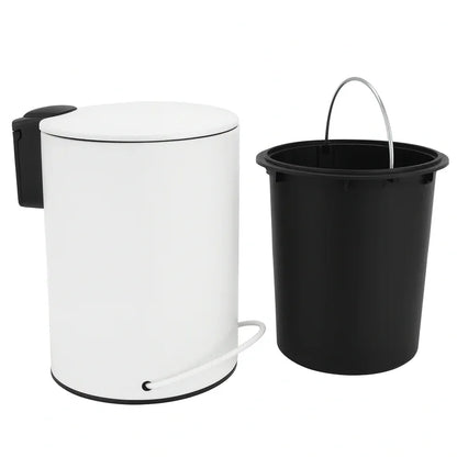 3L Soft Close Pedal Bin White - Mekamart Australia