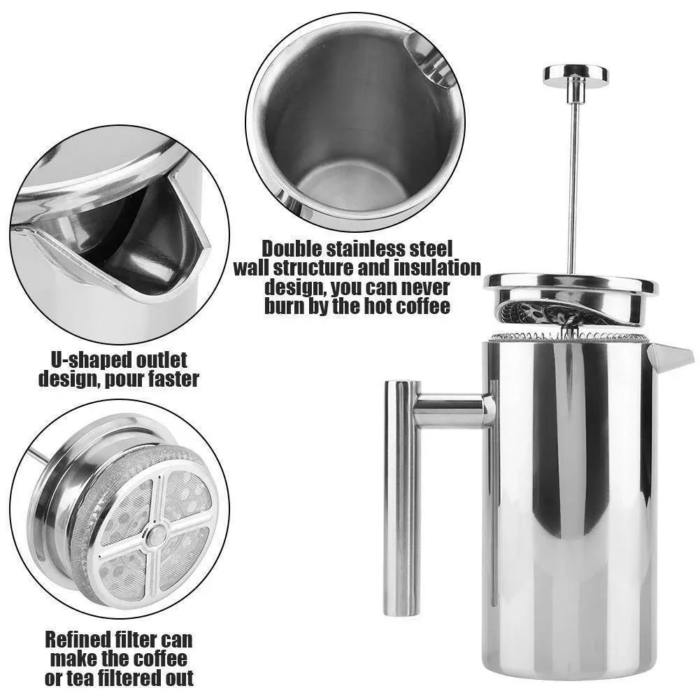 French Press Coffee Maker 350ml - Mekamart Australia