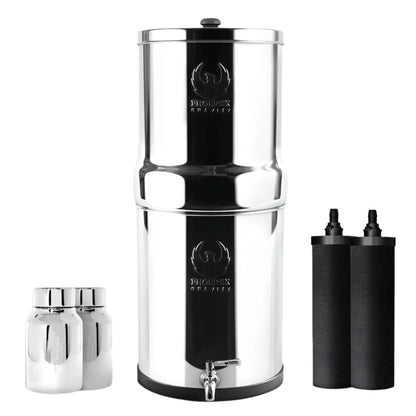 Phoenix Stainless Steel 6L with Fluoride & Smart Carbon Filter - Stainless Steel Stand - Mekamart Australia