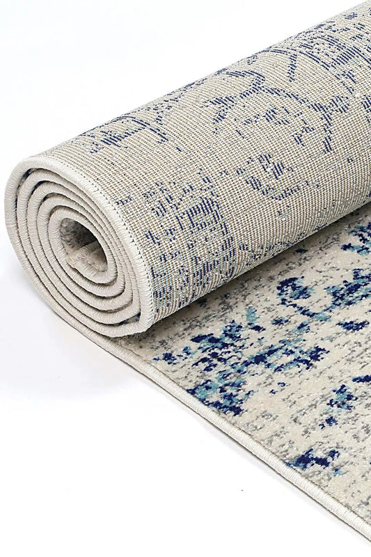 delicate-audrey-ivory-navy-rug 80x300 - Mekamart Australia