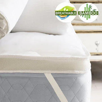 airmax bamboo mattress topper 1000gsm king single - Mekamart Australia
