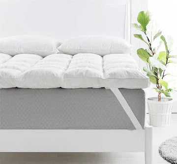 duck feather down mattress topper 1800gsm king single - Mekamart Australia