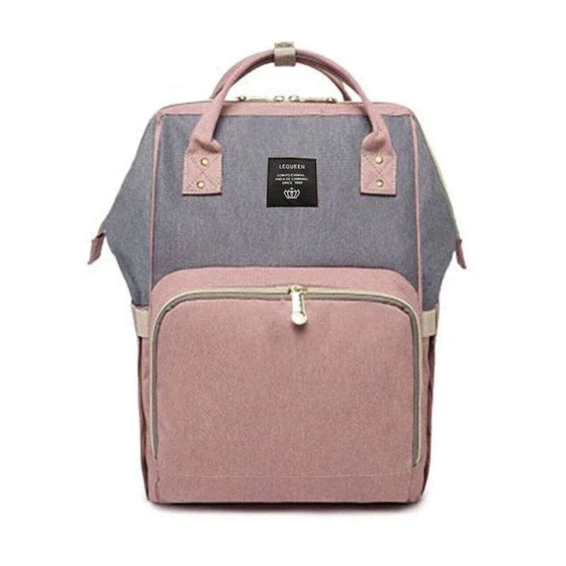 Luxury Multifunctional Diaper Nappy Backpack Maternity Mummy Changing Bag - Wavy Grain - Mekamart Australia