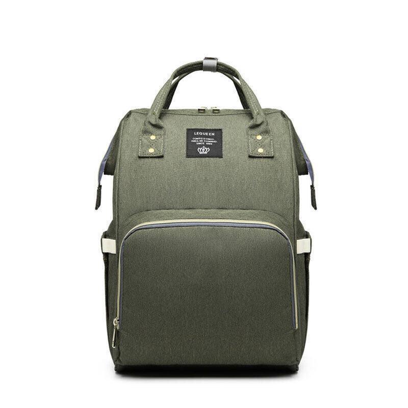Luxury Multifunctional Diaper Nappy Backpack Maternity Mummy Changing Bag - Wavy Grain - Mekamart Australia