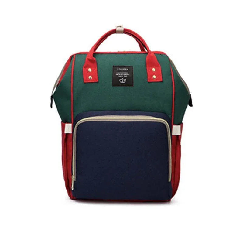 Luxury Multifunctional Diaper Nappy Backpack Maternity Mummy Changing Bag - Wavy Grain - Mekamart Australia