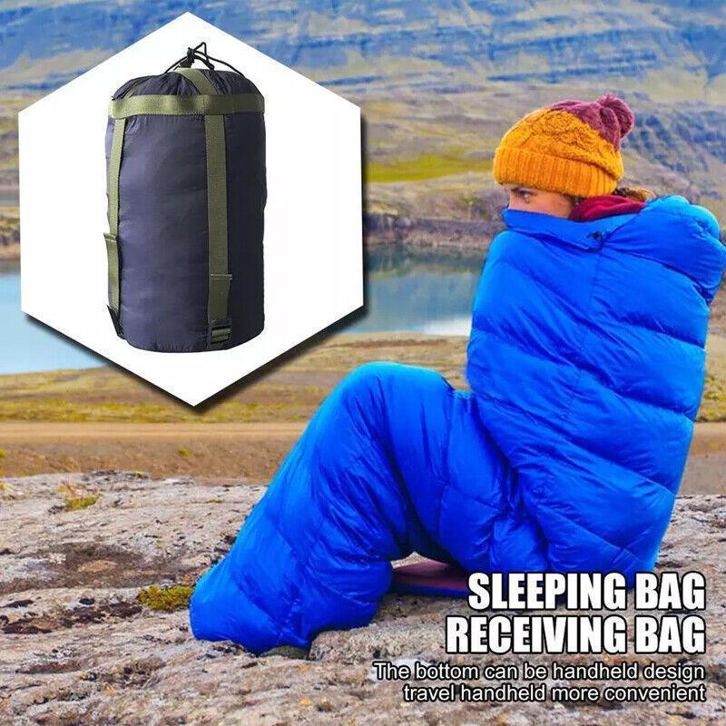 Camping Sleeping Bag Compression Sack Waterproof Outdoor Storage Bag - Lake Blue - Mekamart Australia