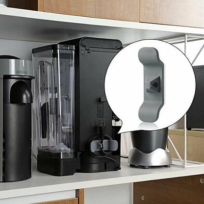 Cord Organizer Wrap Holder 4pcs Kitchen Appliance Cable Winder Adhesive Clip - 2PCS White+2PCS Black - Mekamart Australia