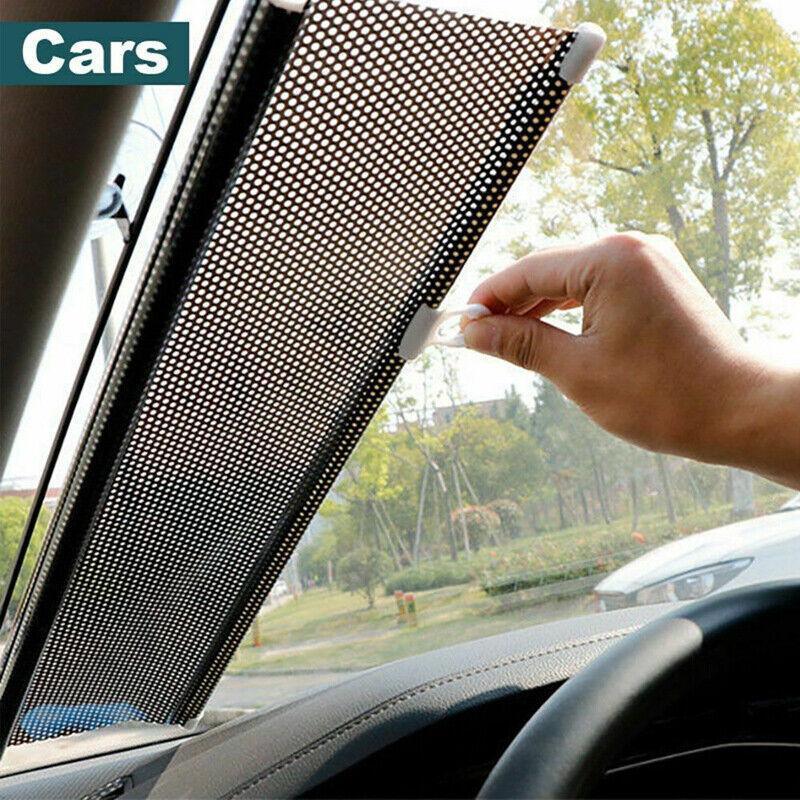 Silver Roller Blinds Suction Cup Sunshade Blackout Curtains Car Home Window Curtains - 45 X 125 CM - Mekamart Australia