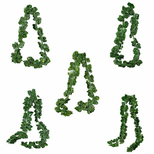 12 X 2M Artificial Ivy Vine Fake Foliage Flower Hanging Leaf Garland Plant Party - Begonia Leaves - Mekamart Australia