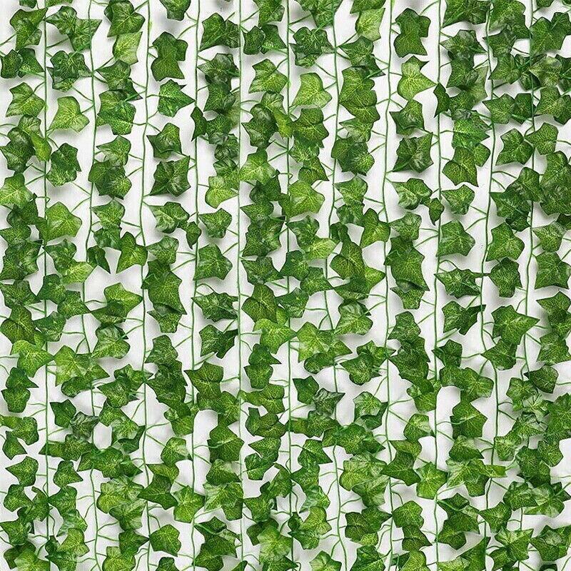 12 X 2M Artificial Ivy Vine Fake Foliage Flower Hanging Leaf Garland Plant Party - Scindapsus Leaves - Mekamart Australia