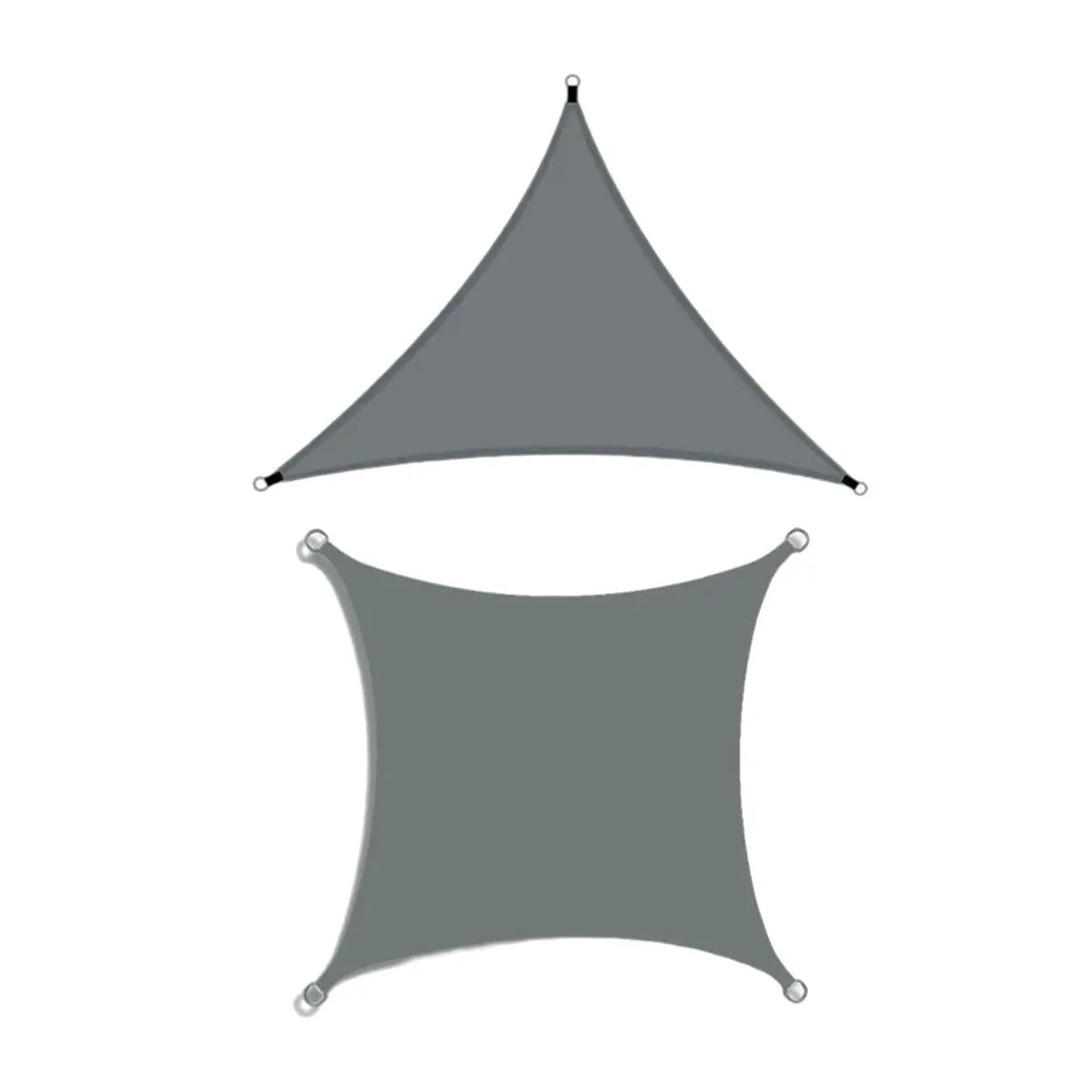 Waterproof Outdoor Shade Sail Garden Sun Canopy UV Protection Patio Awning Cloth - 4x4x4m Triangle - Mekamart Australia