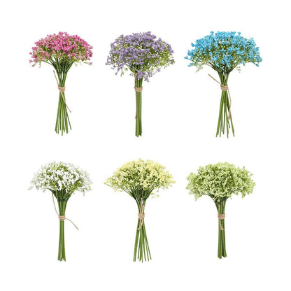 16pcs Artificial Foam Full Star Flowers Wedding Bouquet Home Decor Simulation - Pink - Mekamart Australia