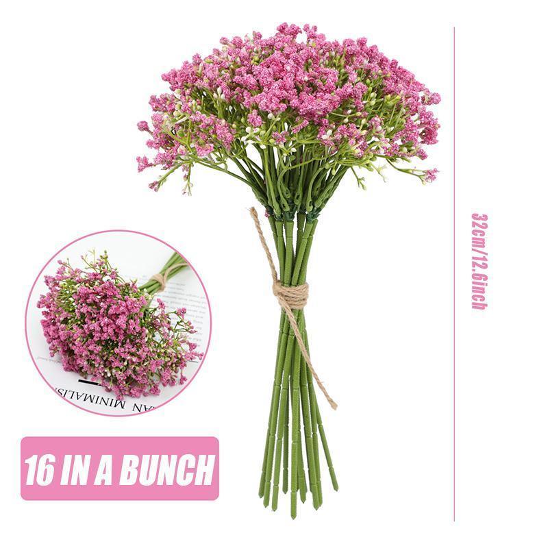 16pcs Artificial Foam Full Star Flowers Wedding Bouquet Home Decor Simulation - Purple - Mekamart Australia
