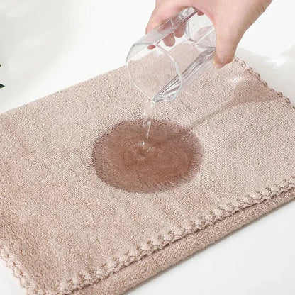 Coral Velvet Towel Set Bath Towels Soft Absorbent Quick Dry Face Hand Cloth Home - Blue - Mekamart Australia