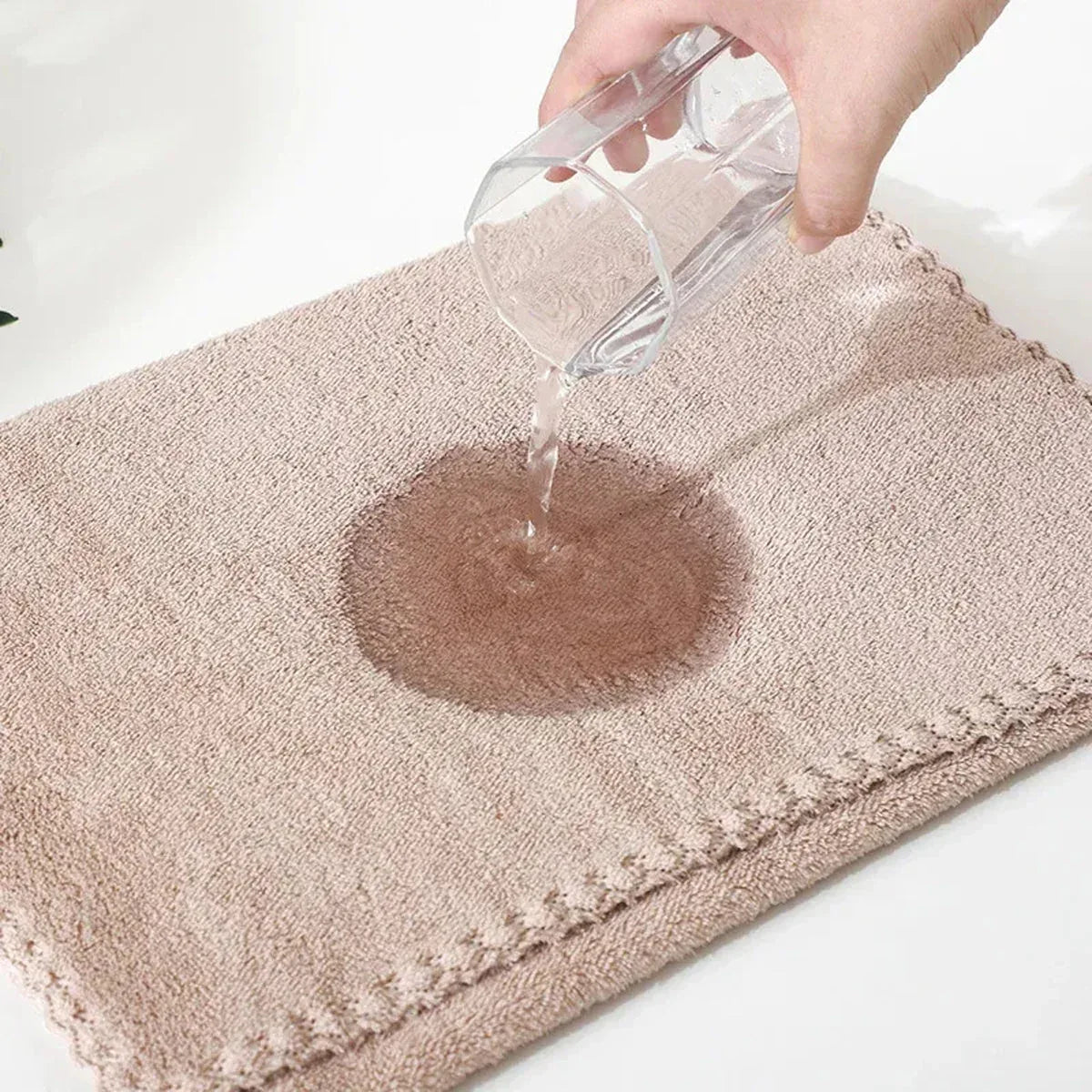 Coral Velvet Towel Set Bath Towels Soft Absorbent Quick Dry Face Hand Cloth Home - Brown - Mekamart Australia
