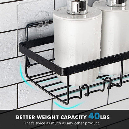 Perforation Free Bathroom Shelf Space Saving Storage Rack Organizer for Home Use - Mekamart Australia