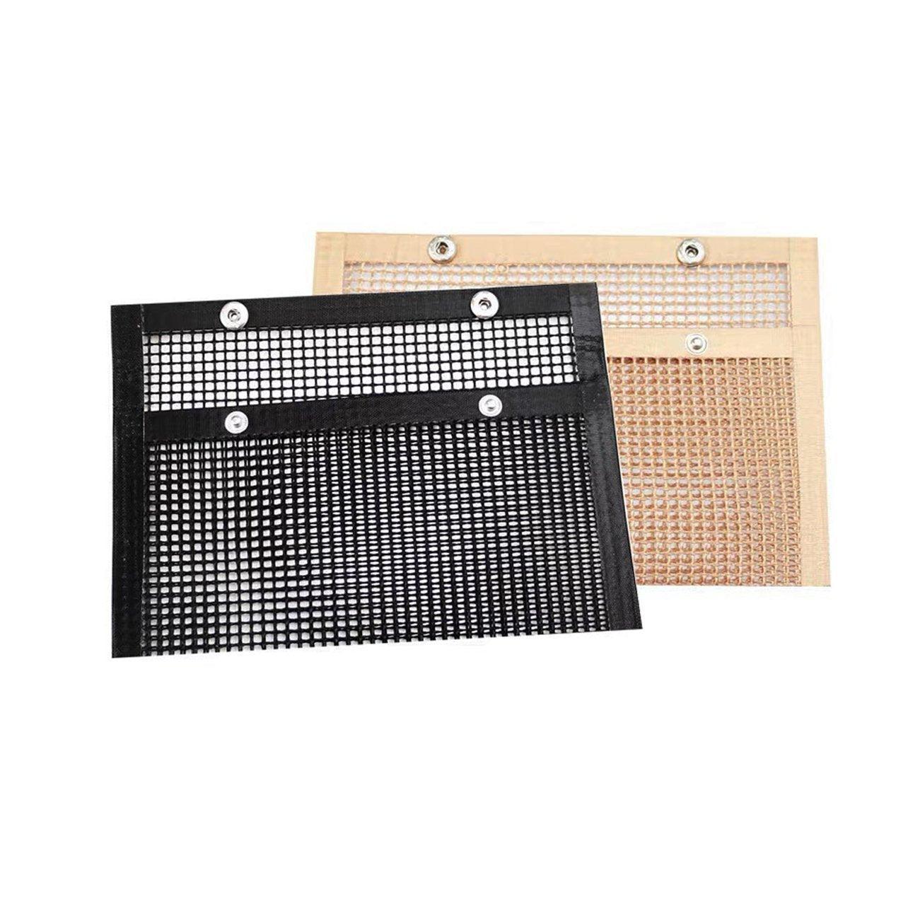 24x14CM BBQ Grilling Mesh Reusable Bag Outdoor Camping Barbecue Grill Mats Cooking Pads - Copper - Mekamart Australia