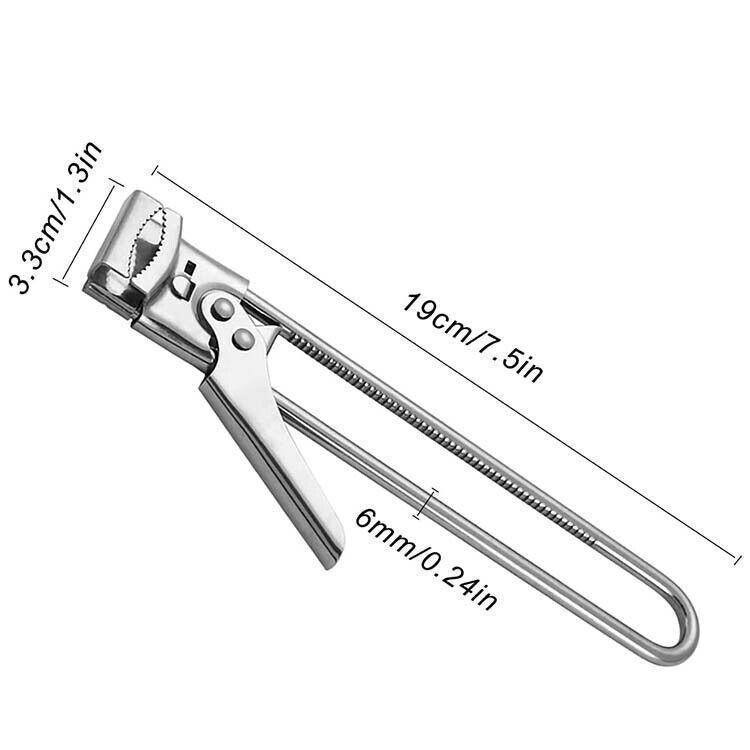 Bottle Opener Multifunctional Beer Adjustable Stainless Steel Jar Lid Gripper Au - Mekamart Australia
