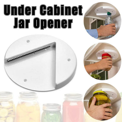 Under Cabinet Jar Opener Undermount Multipurpose Lid Gripper Bottle Opener Tools - Mekamart Australia