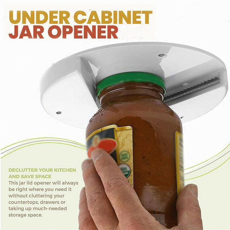 Under Cabinet Jar Opener Undermount Multipurpose Lid Gripper Bottle Opener Tools - Mekamart Australia