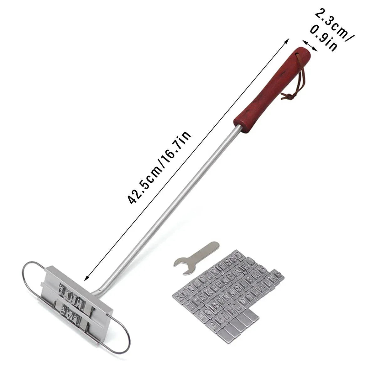 Alphabet Fire Branding Barbecue Grill Tool Custom Branding Iron for BBQ Meat - Mekamart Australia