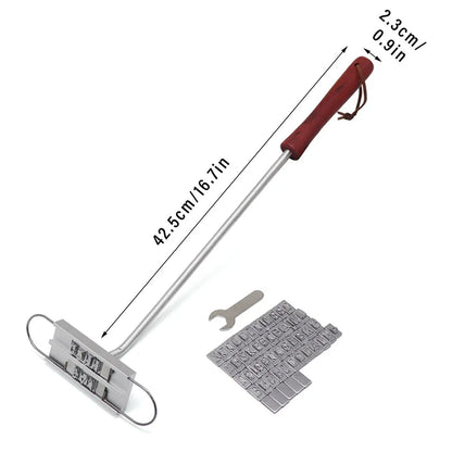 Alphabet Fire Branding Barbecue Grill Tool Custom Branding Iron for BBQ Meat - Mekamart Australia