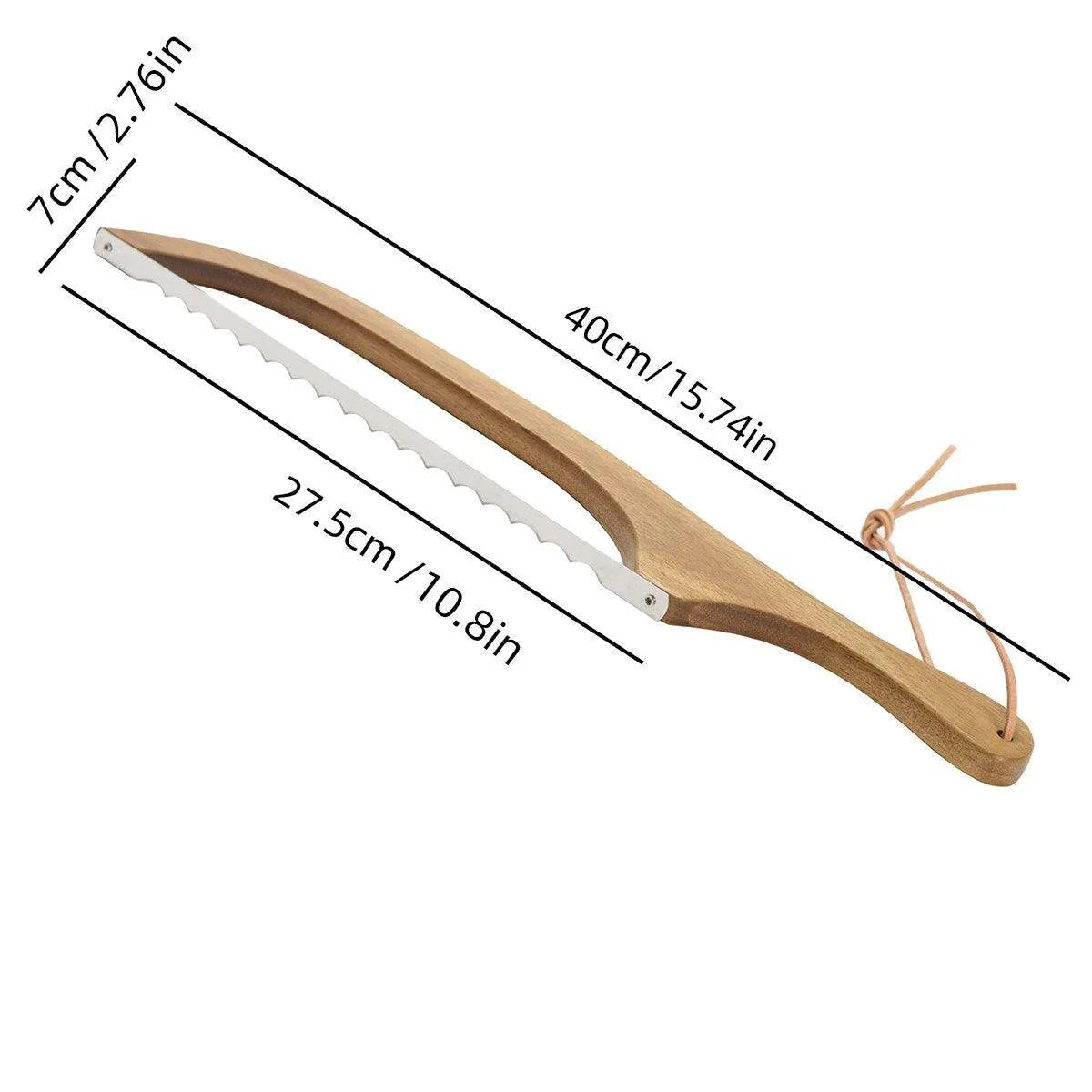 Wooden Bread Cutter Saw for Perfect Slice Cutting Tool Bread Slicer Kitchen - Mekamart Australia